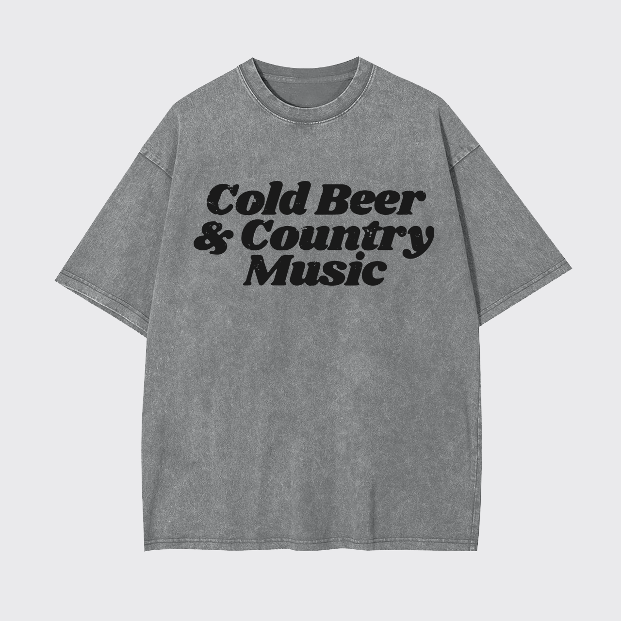 Cold Beer And Country Music Garment-dye Tees