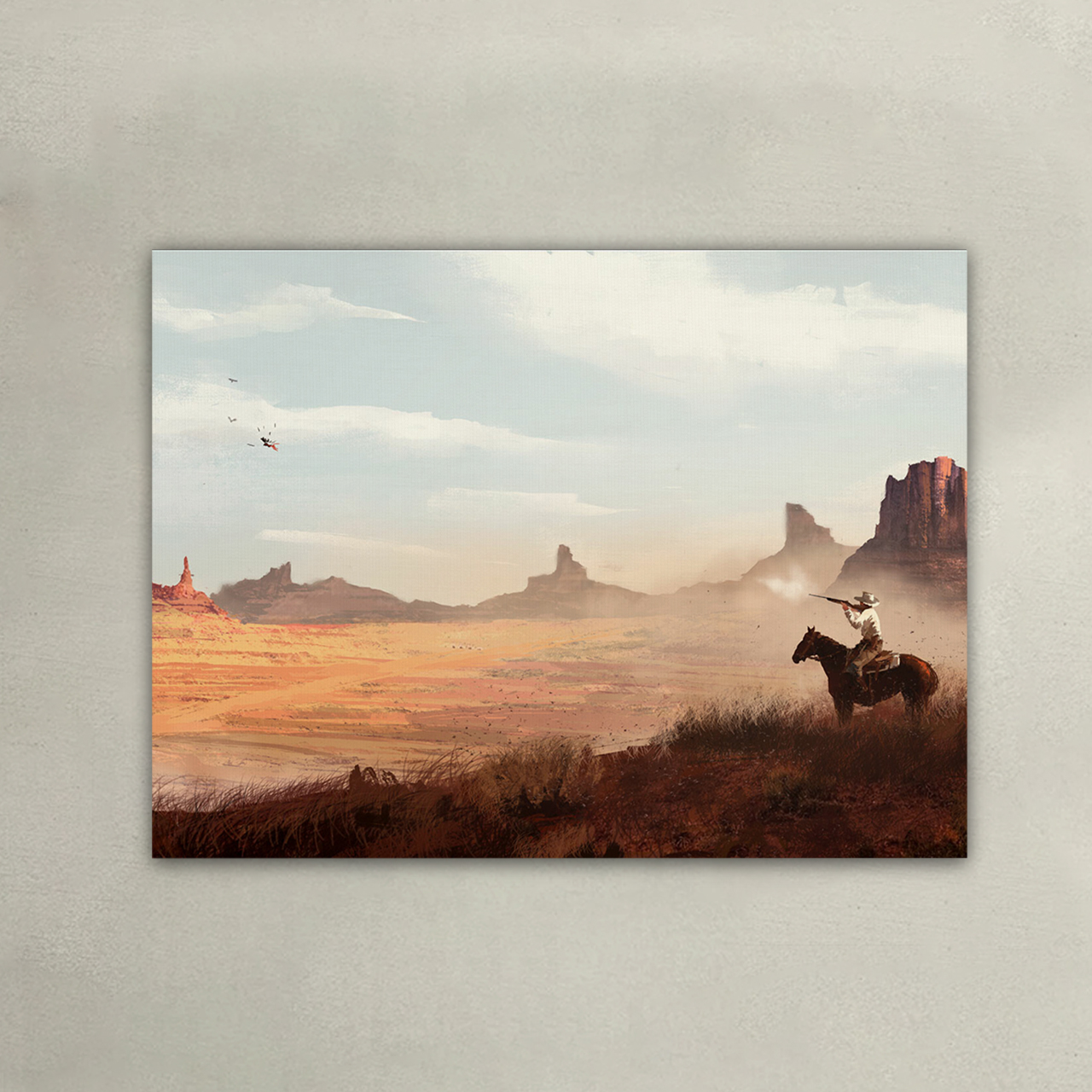 Looking into the Distance, Victory is in Sight Canvas Wall Art