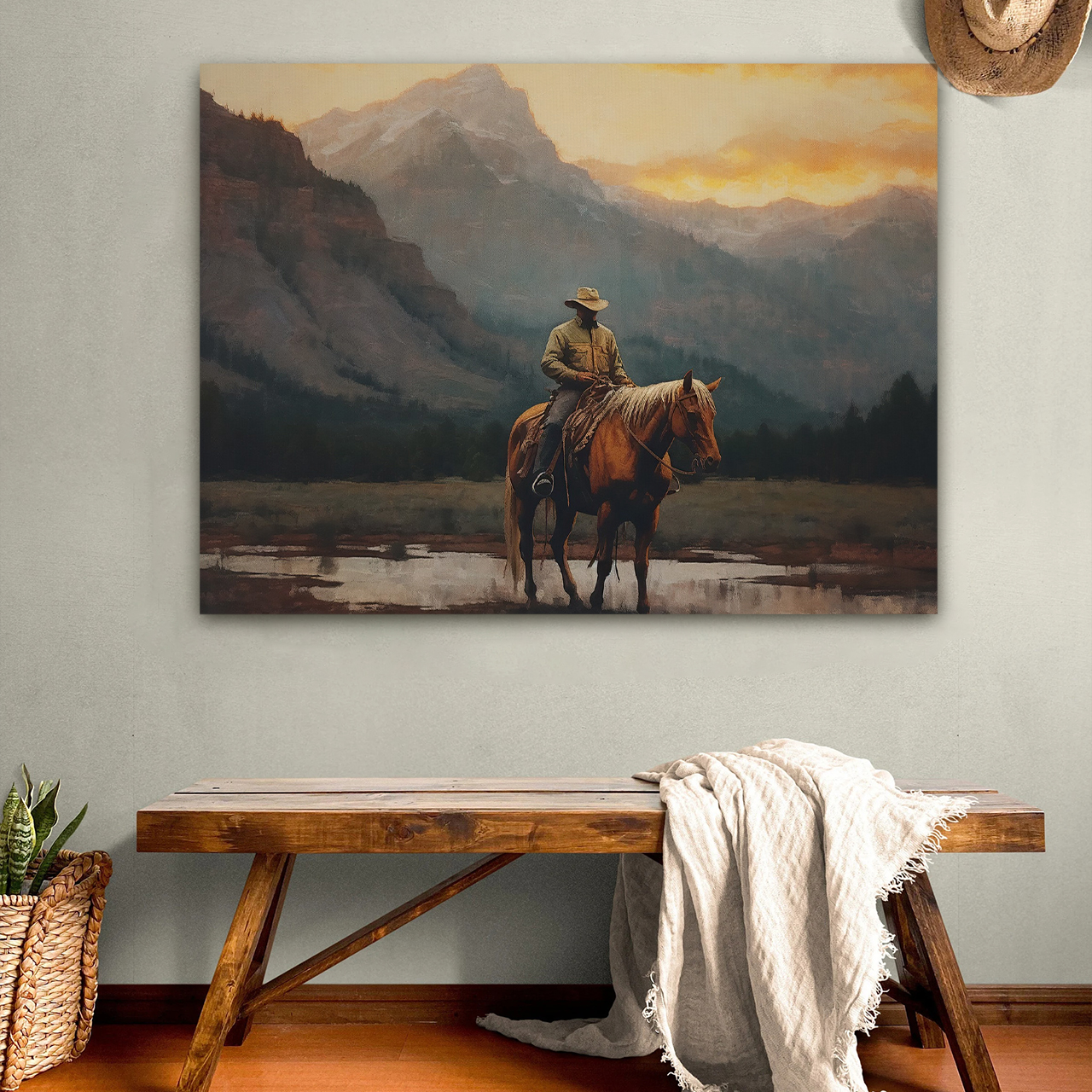 Go Fight On the Other Side of the Mountain Canvas Wall Art