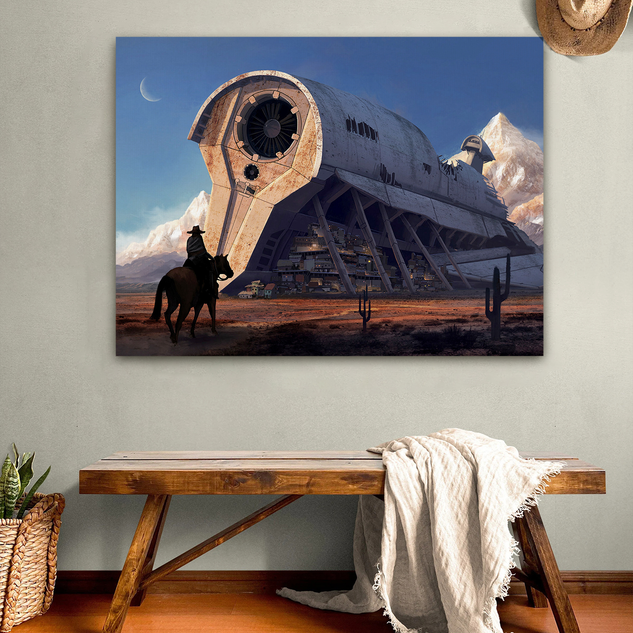 A Warm Home in Ruins Canvas Wall Art