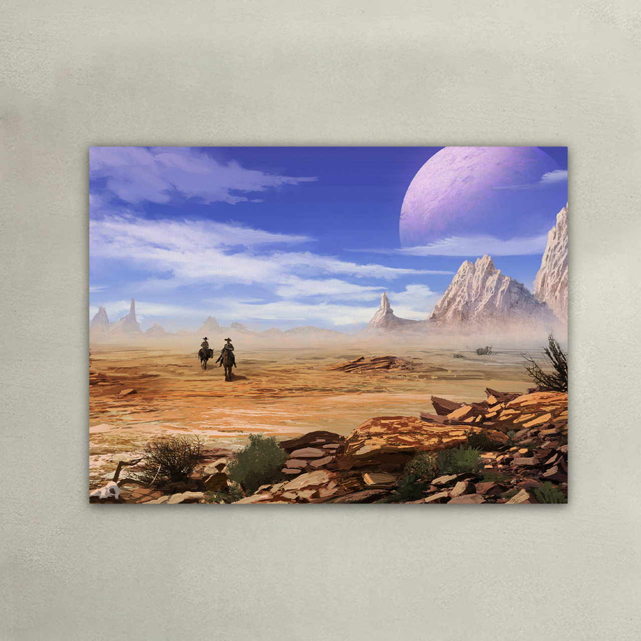 Bright Future Cowboy Canvas Wall Art