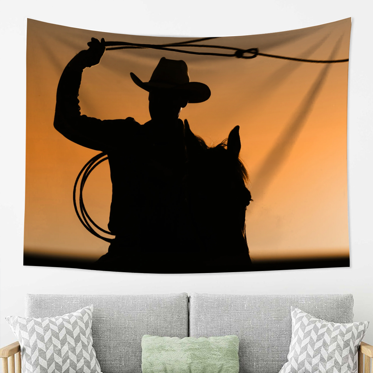 Urban Cowboy Reunion Tapestry