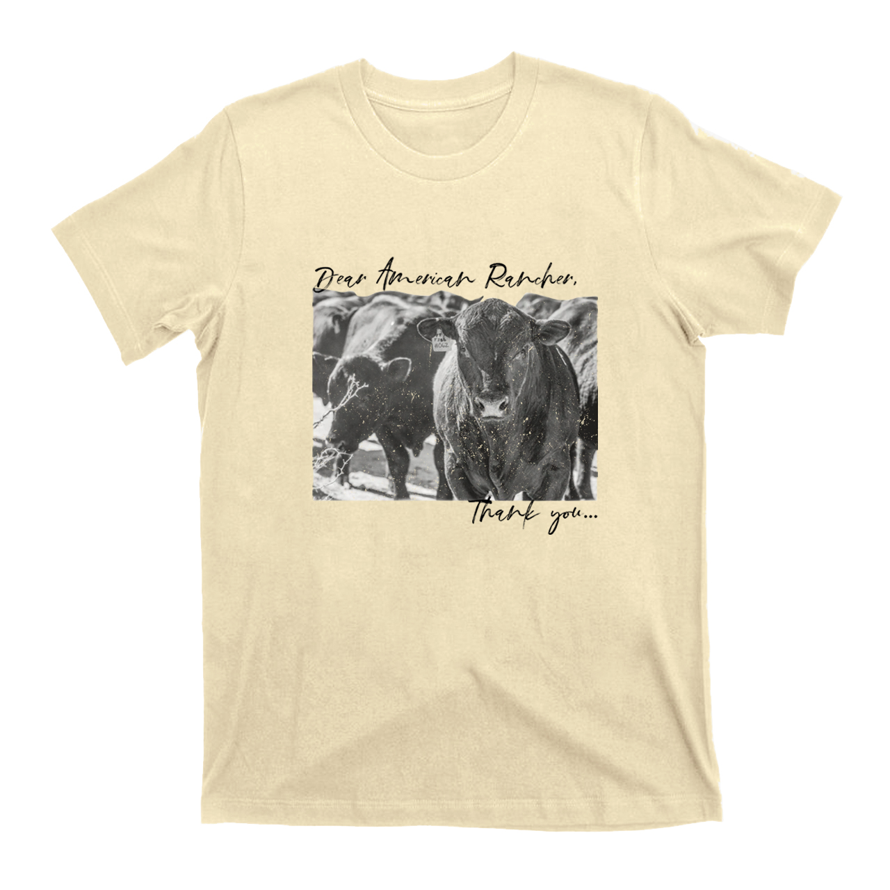 Thank a Rancher Western Angus Bull T-shirt