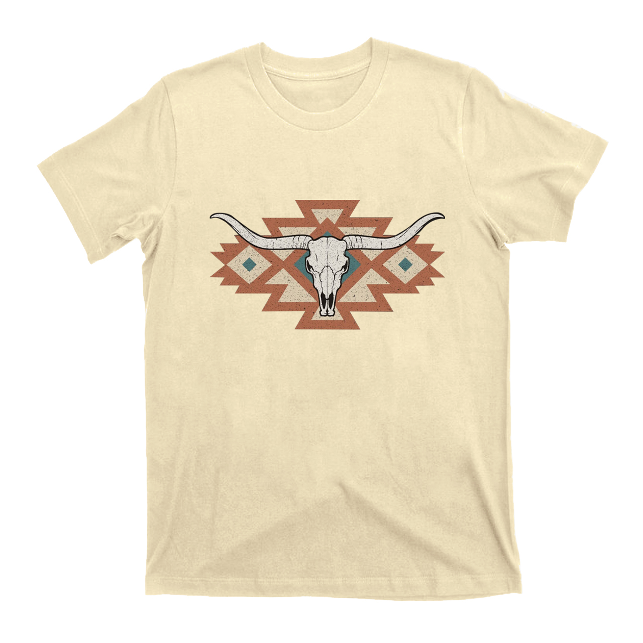 Country Western Aztec Tribal Longhorn Rodeo T-shirt