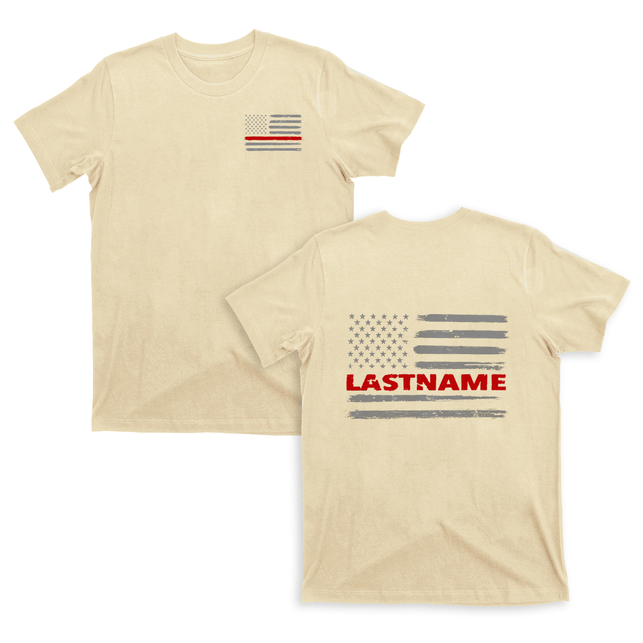 Firefighter Thin Red Line Flag T-shirt