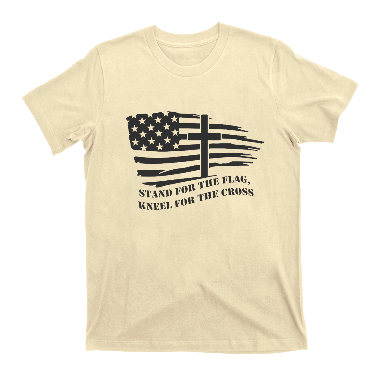 American Flag With Cross T-shirt