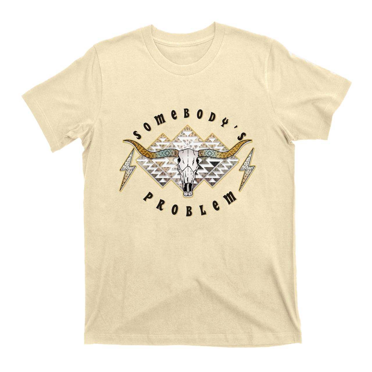 Boho Skull Somebody's Problem T-Shirts