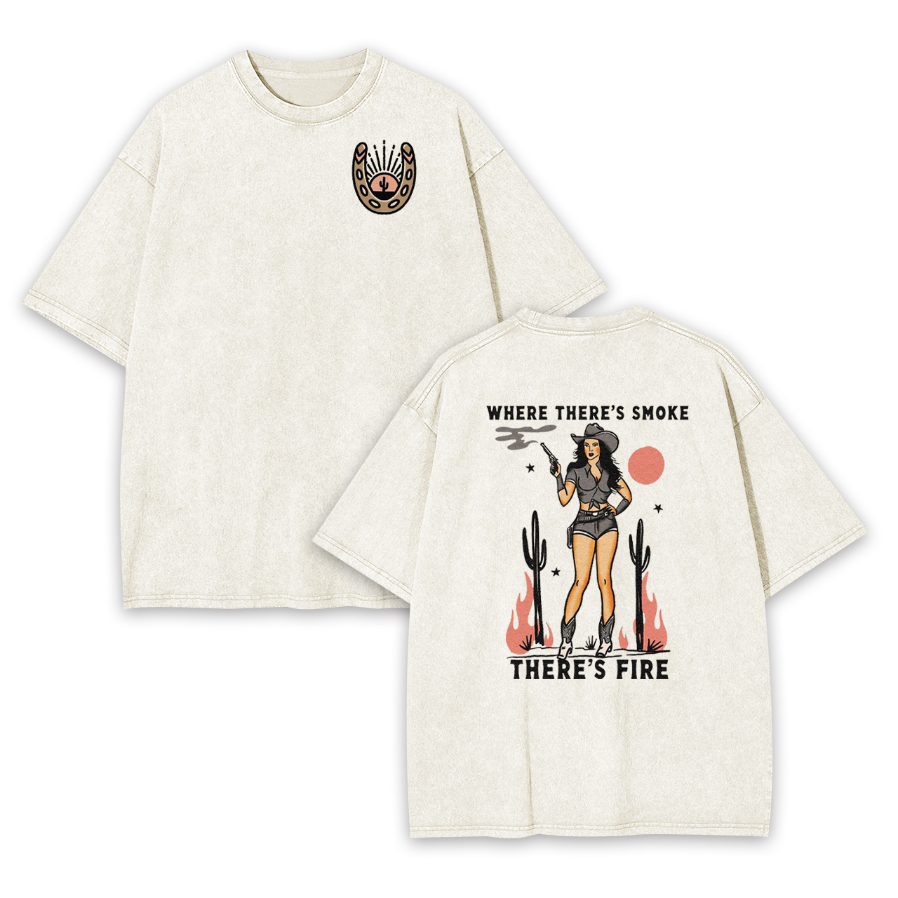 Where There’s Smoke There's Fire Garment-dye Tees