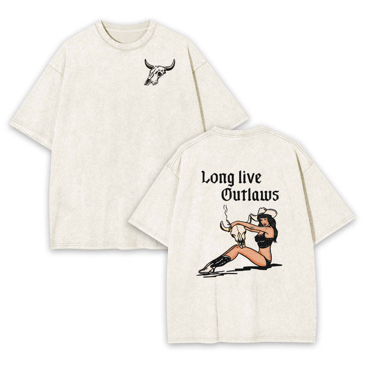 Long live Outlaws Garment-dye Tees