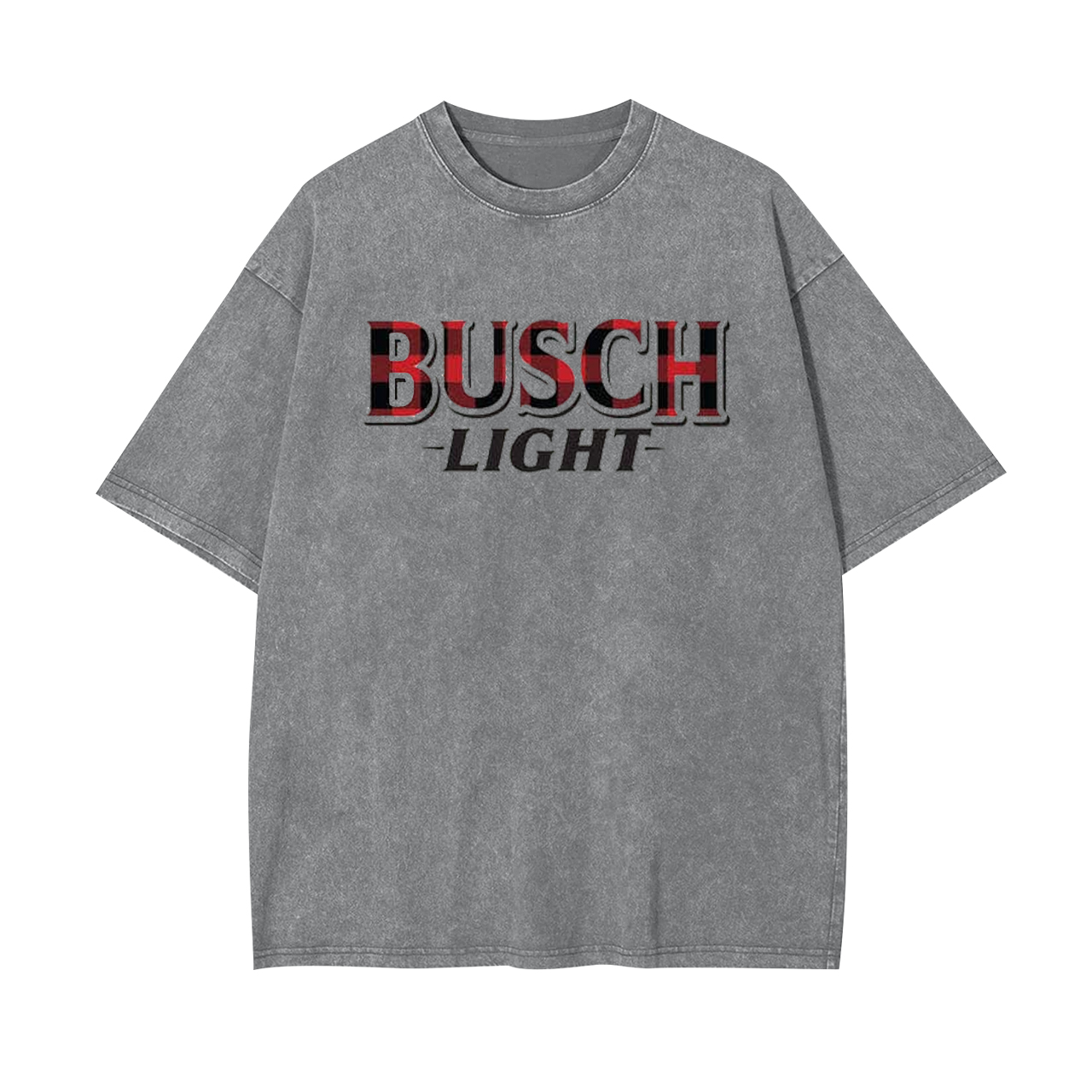 Busch Light Classic Plaid Garment-dye Tees