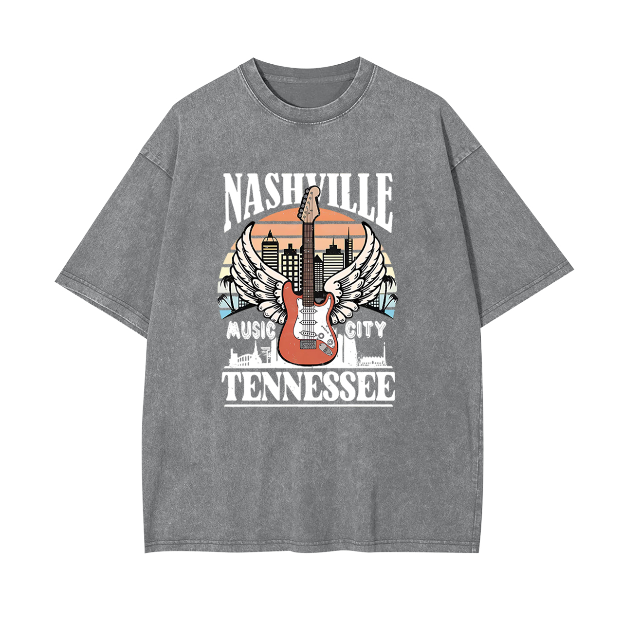 Classic Nashville Music City 1993 Garment-dye Tees