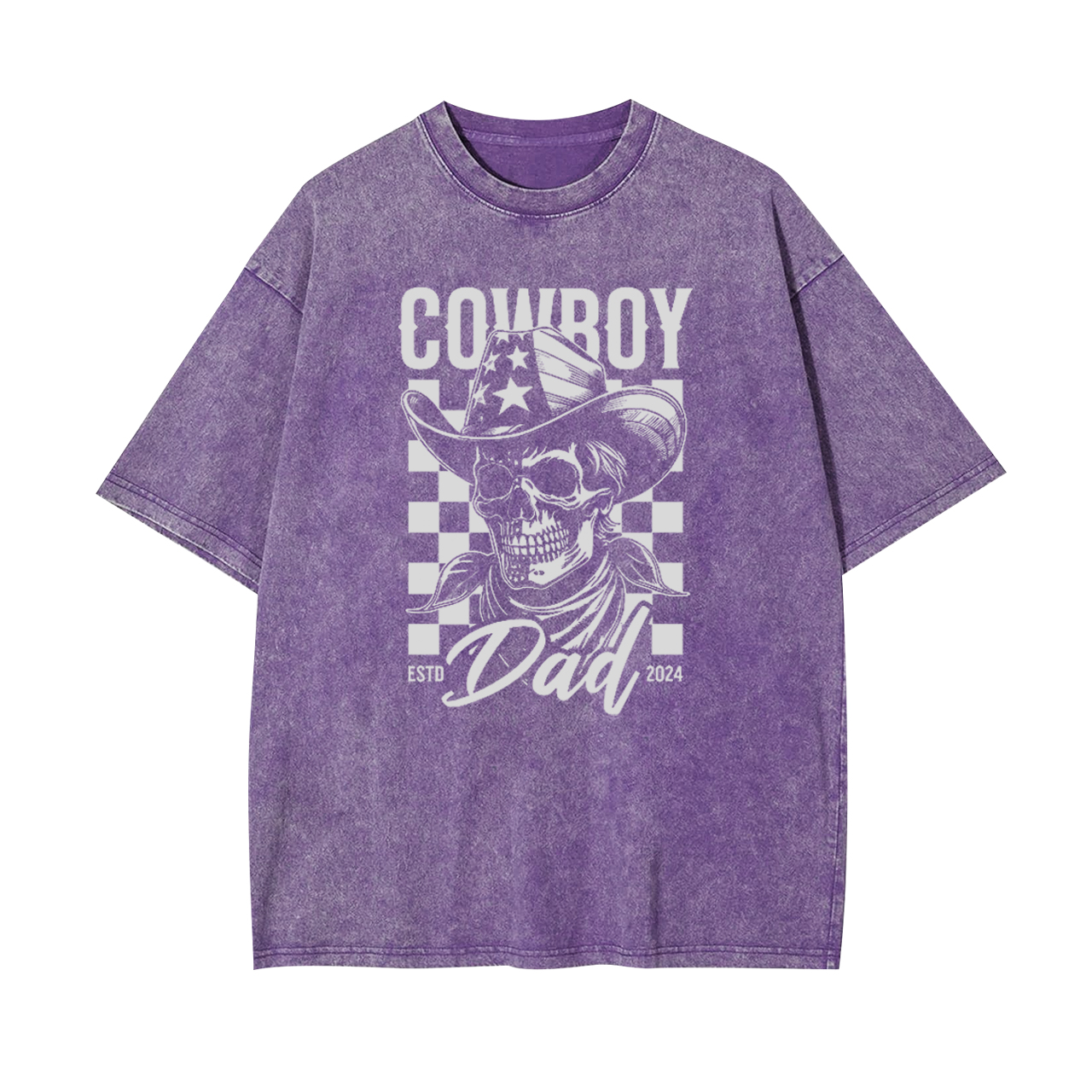 Cowboy Skull Dad Garment-dye Tees