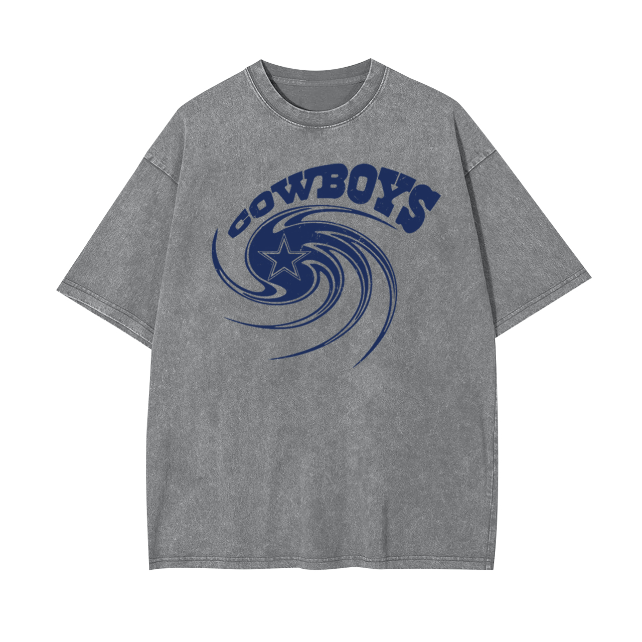 Cowboy American Baseball Swirl Garment-dye Tees