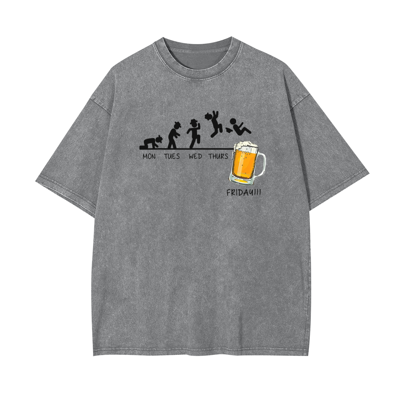 Monday to Friday��I Love Beer Garment-dye Tees