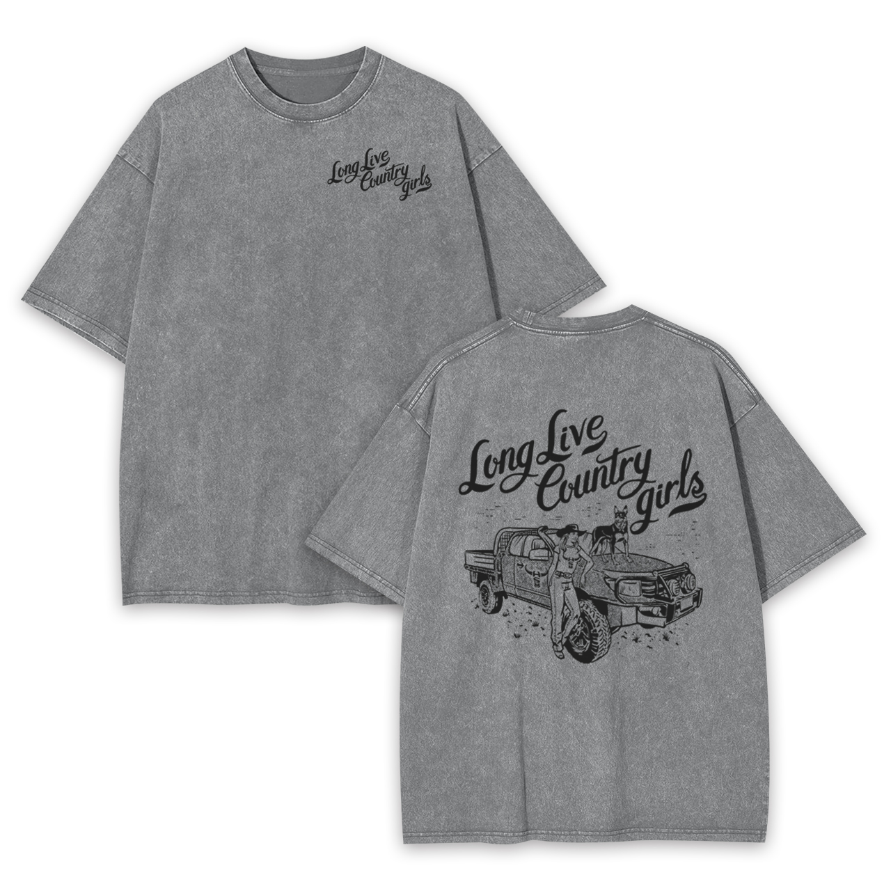 Long Live Country Girls Garment-dye Tees