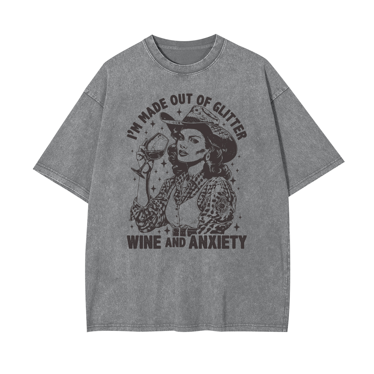 I'm Made Out Of Glitter Wine Garment-dye Tees