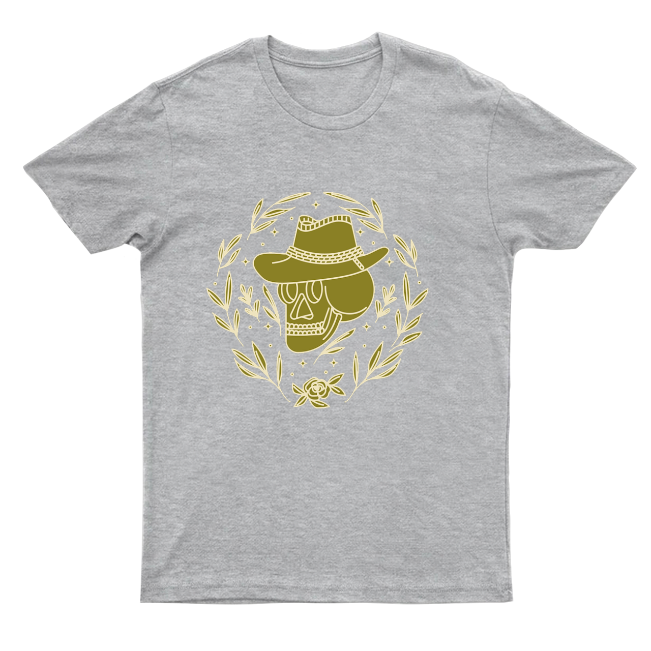 Cowboy Skull Peace Bouquet T-Shirts