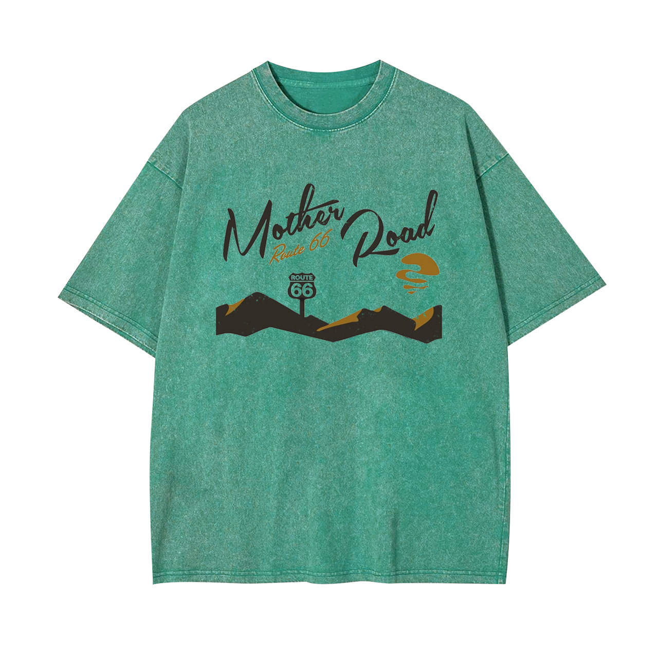 Mother Road's Historic Route 66 Garment-dye Tees