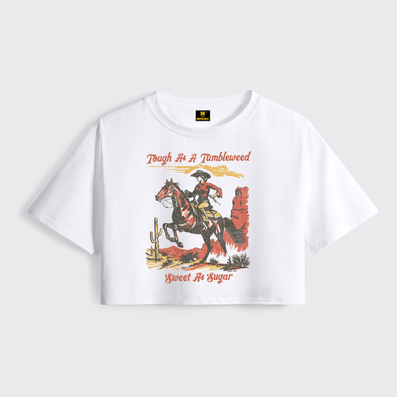 Sweet As Sugar Cowgirl Cropped Boxy Tee