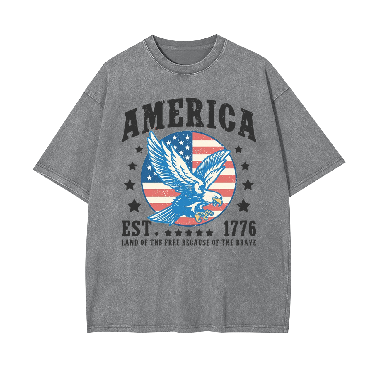 1776 Land of The Free Garment-dye Tees