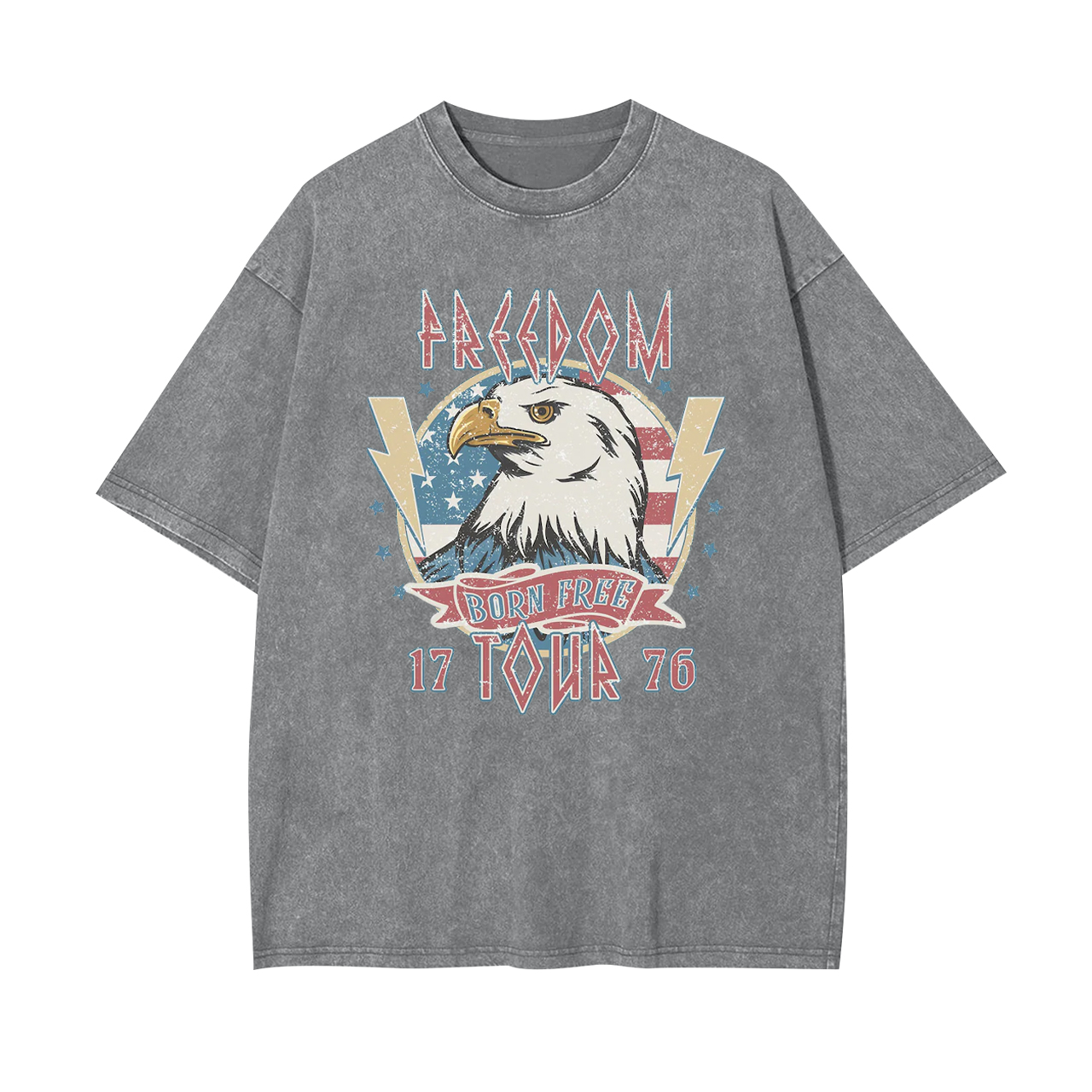 Born Free 1776 Garment-dye Tees
