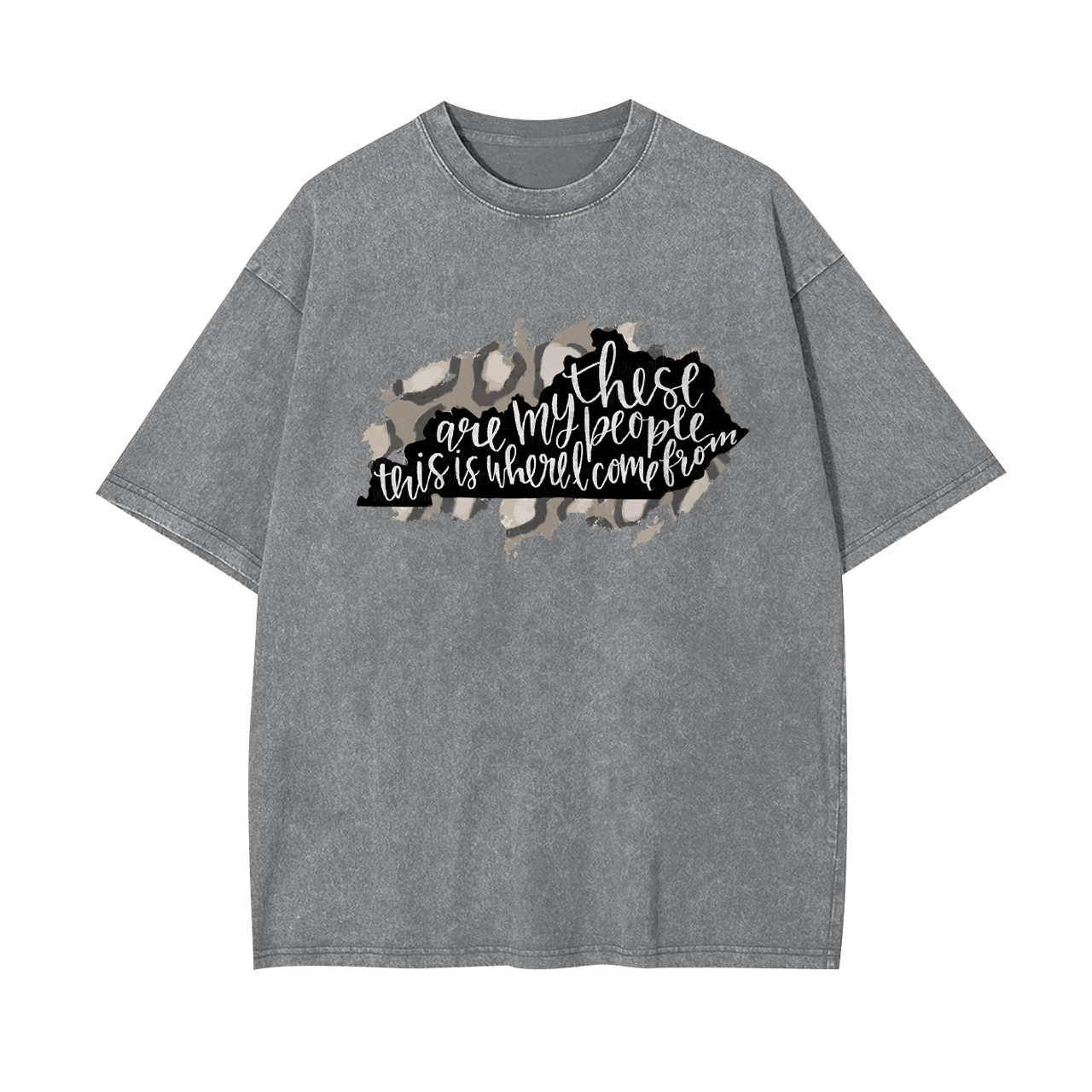 Leopard Print Kentucky Garment-dye Tees