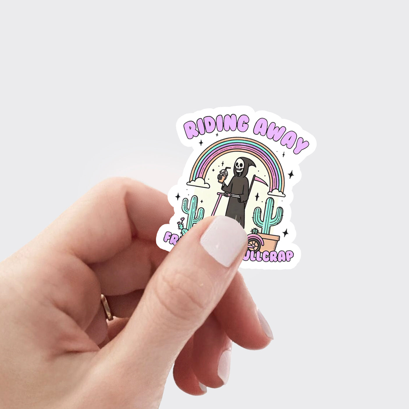 Mental Health-Riding Away From Your Bullcrap_Cowboybay Sticker