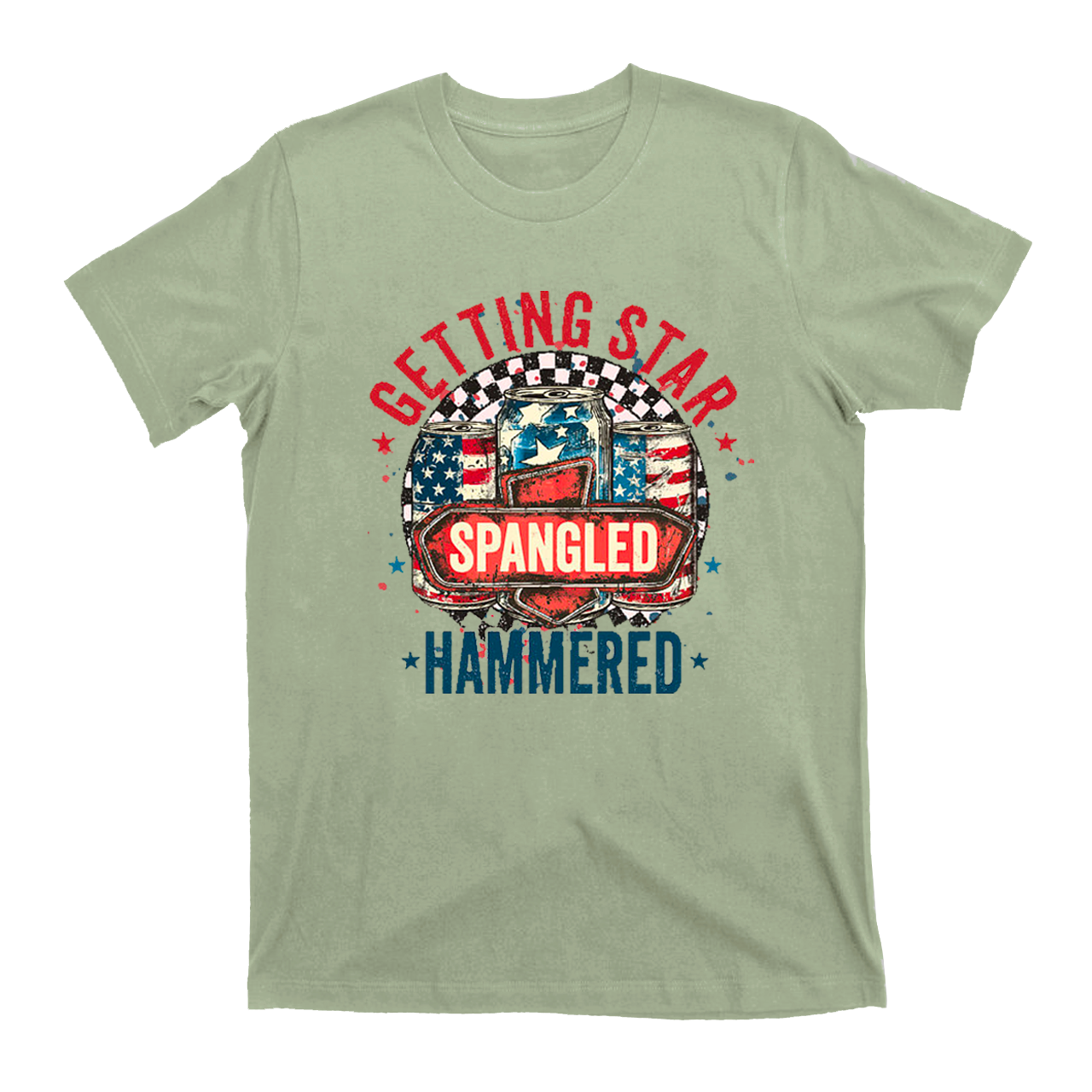 Getting Start Spangled Hammered T-Shirts