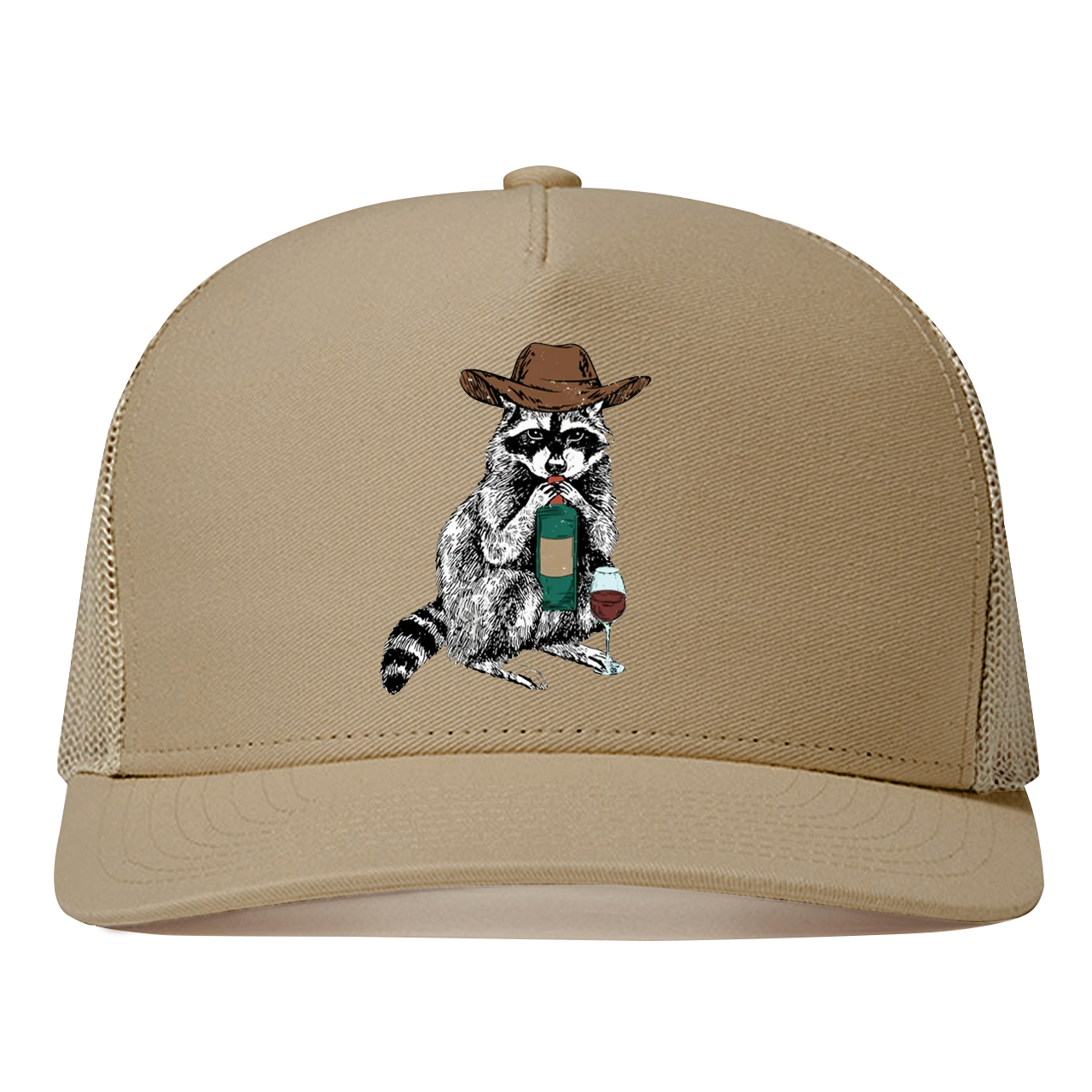 Funny Raccoon Trucker Hat 