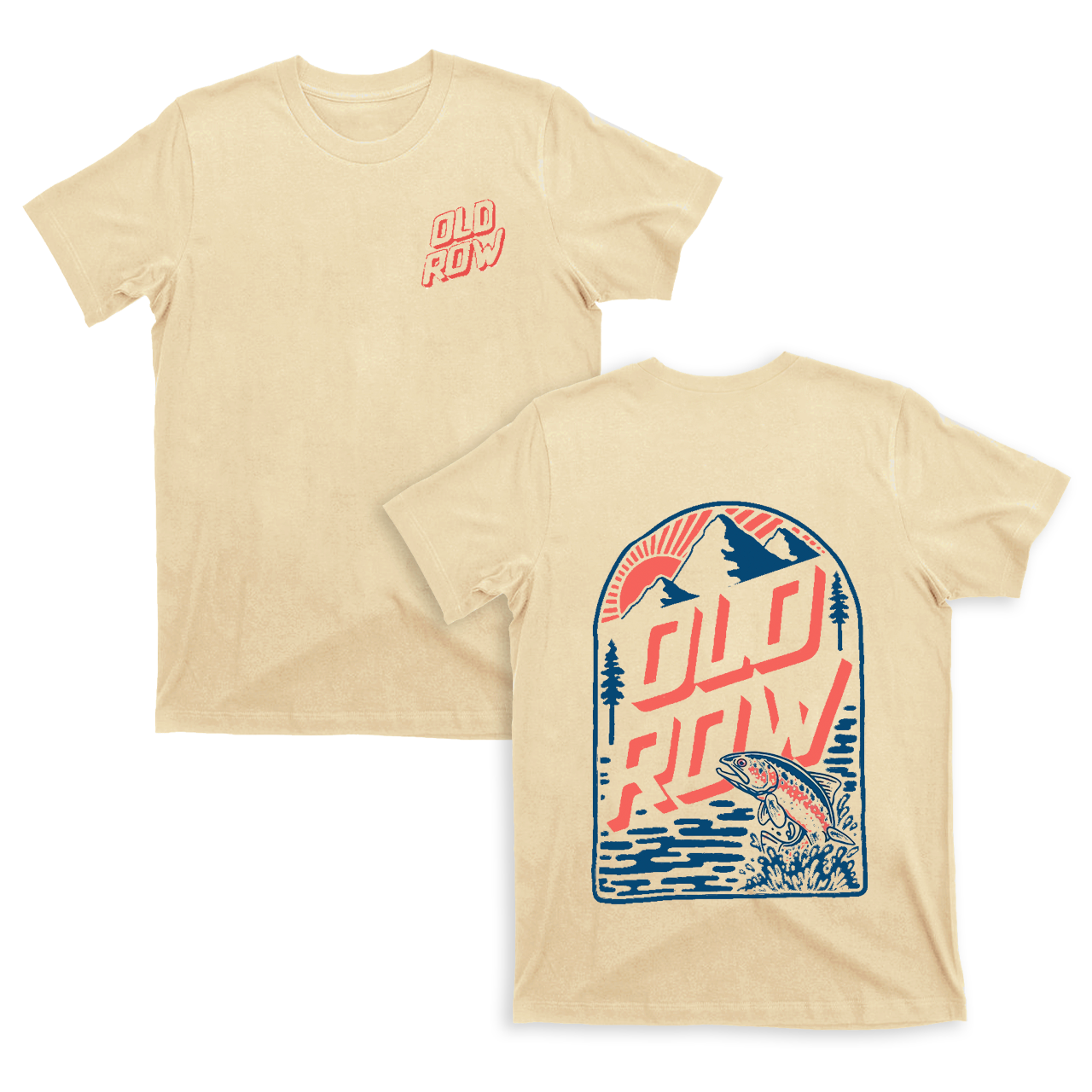 Old Row Outdoors Trout Mountain T-Shirts
