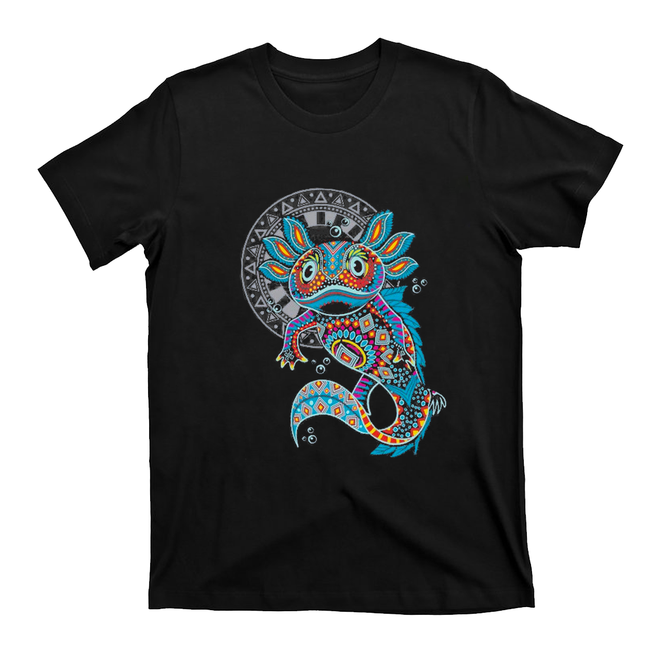 Axolotl art aztec T-Shirts