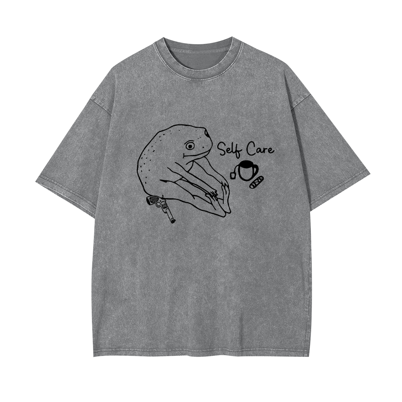 Funny Frog Self Care Garment-dye Tees