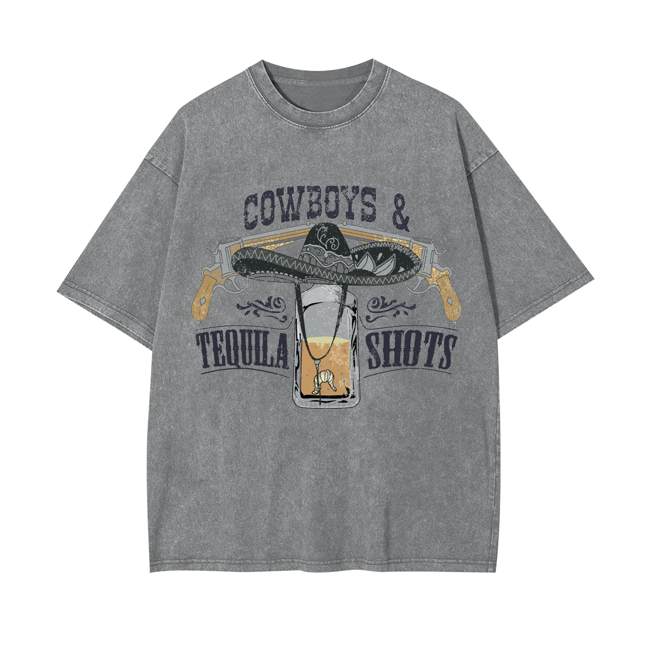 Cowboys&Tequila Shots Garment-dye Tees