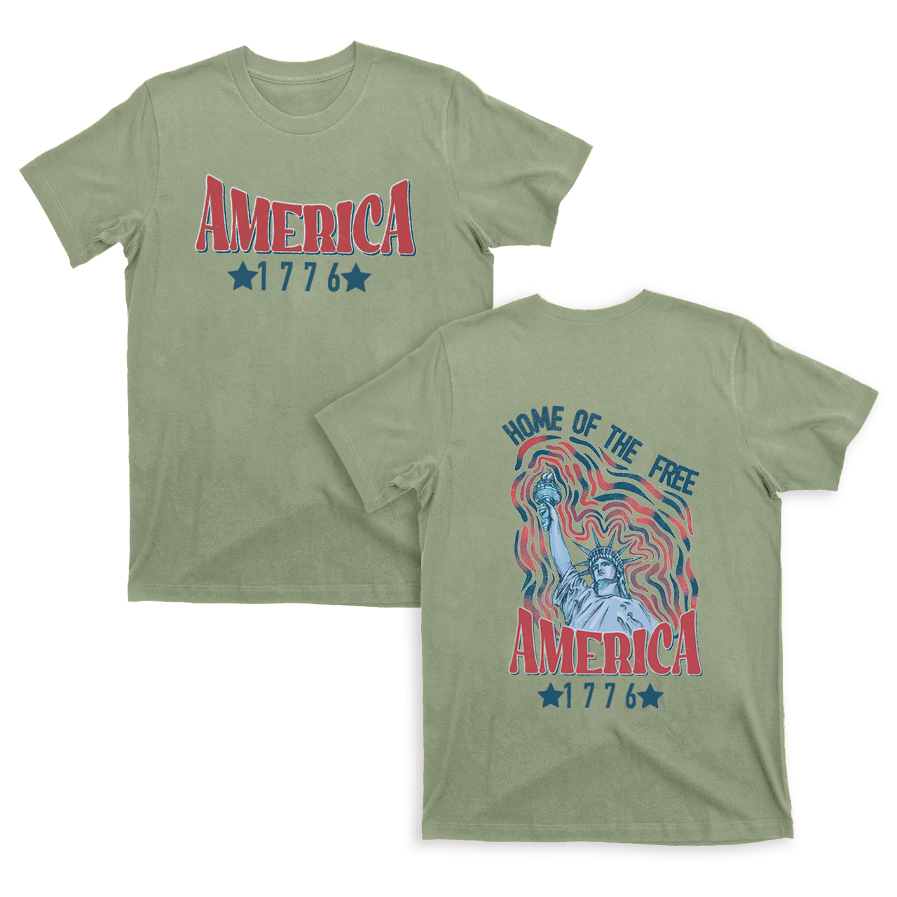 1776,Home Of The Free T-Shirts