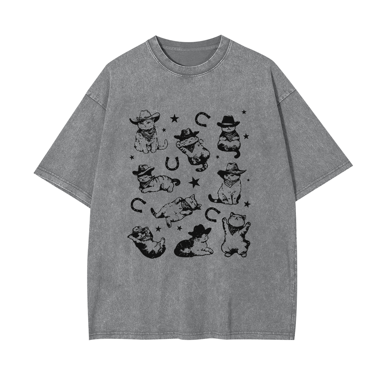 Cowboy Cats And Kittens Garment-dye Tees