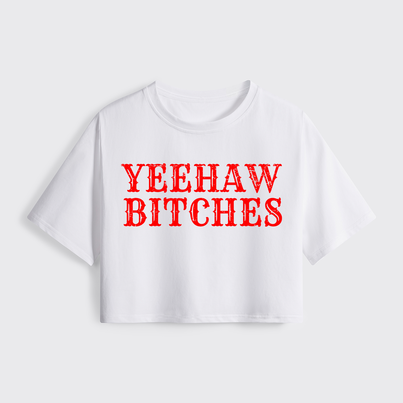Yeehaw Bitches Cropped Boxy Tee