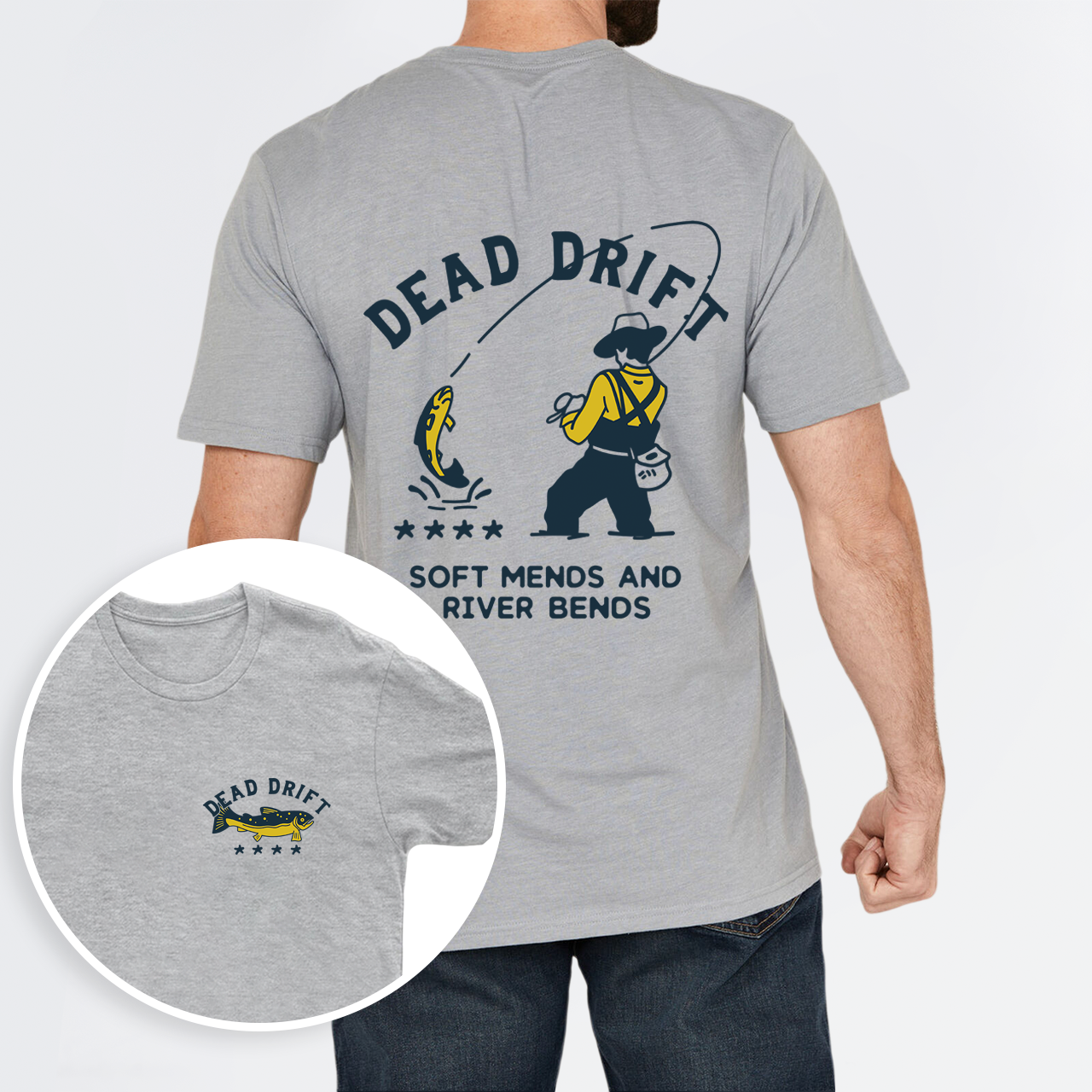 Dead Drift Cowboy Fishing T-Shirt