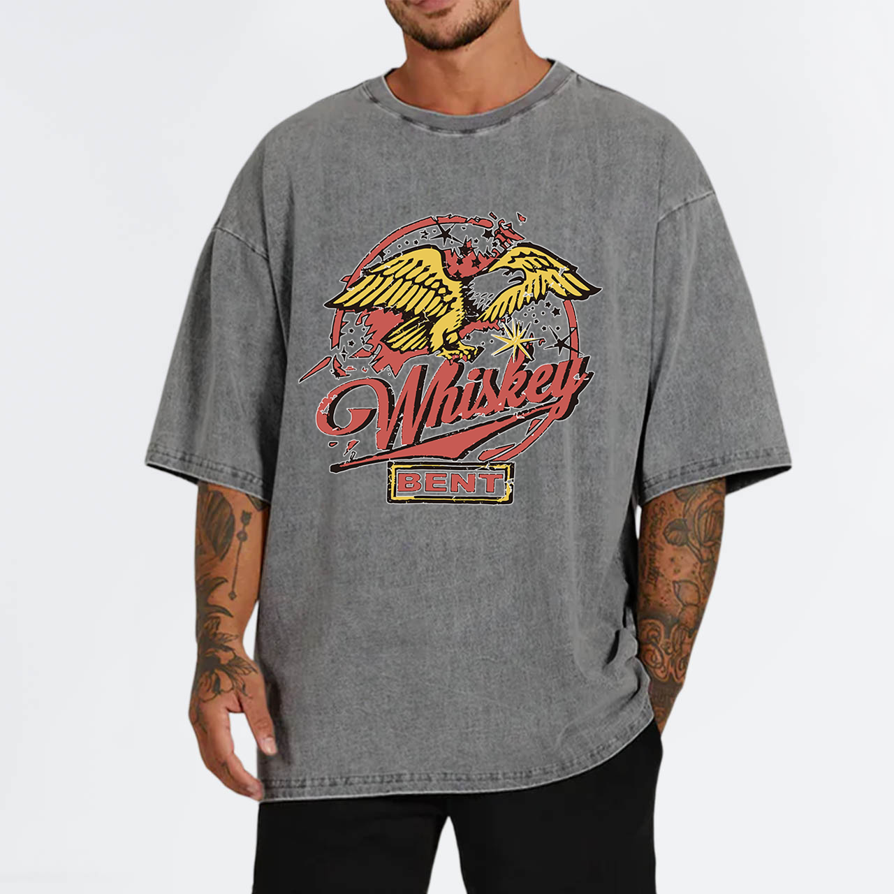 Whiskey Bent 70's Throwback Garment-dye Tees