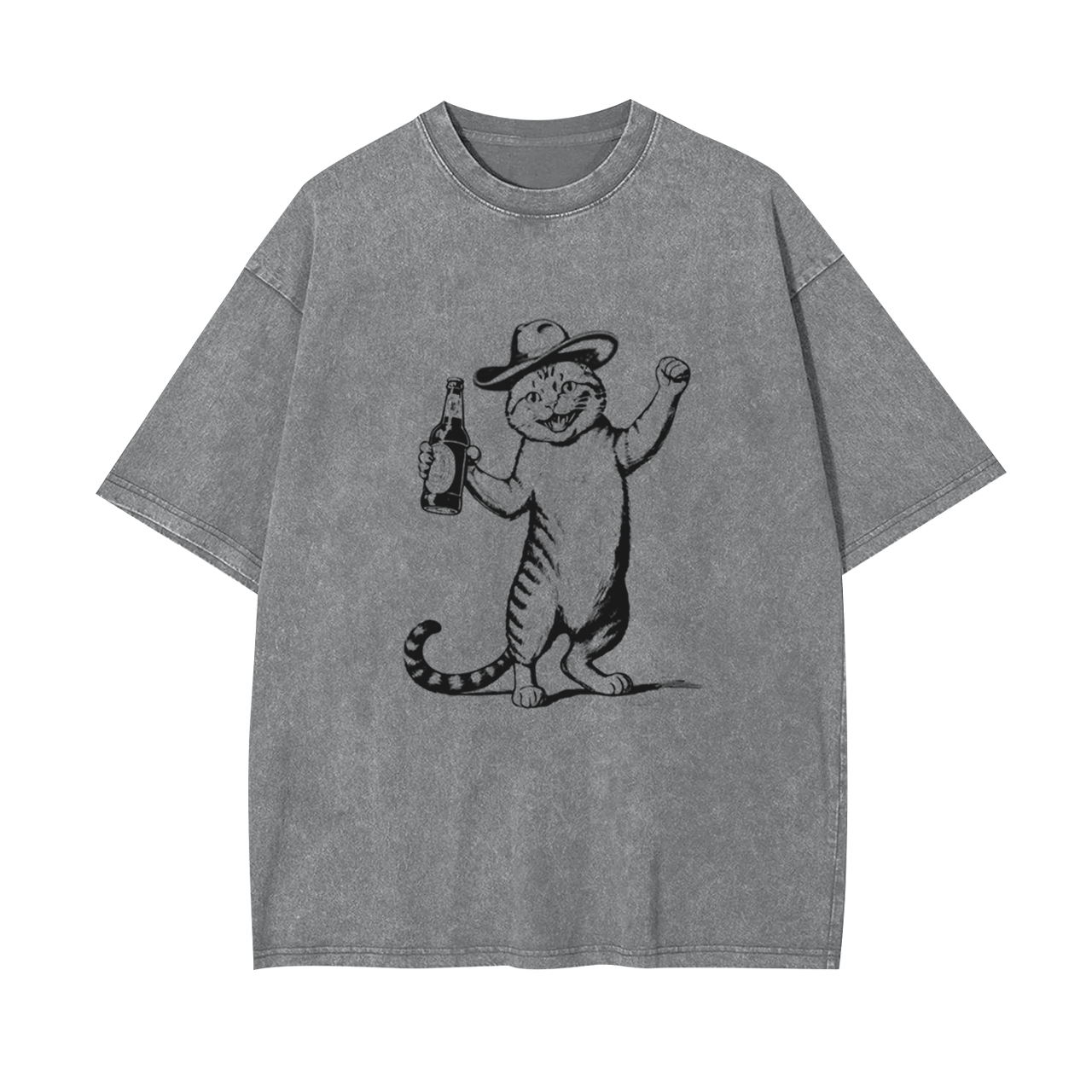 For Beer Cat Garment-dye Tees