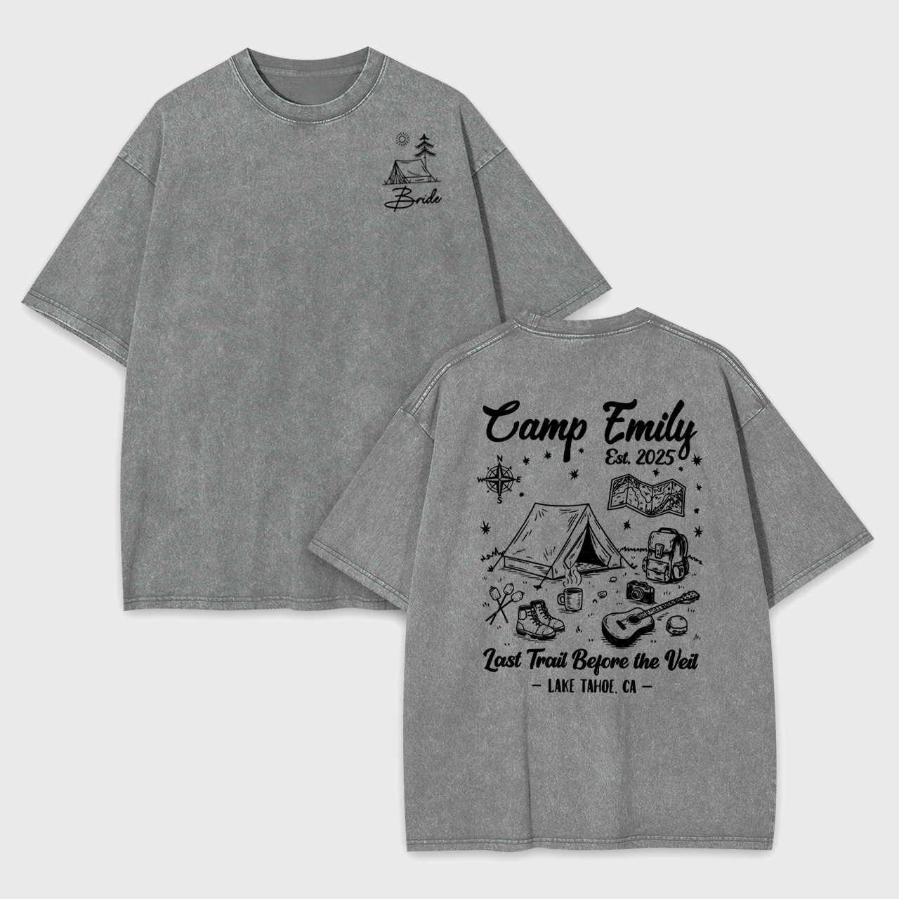 Personalized Camp Family Garment-dye Tees