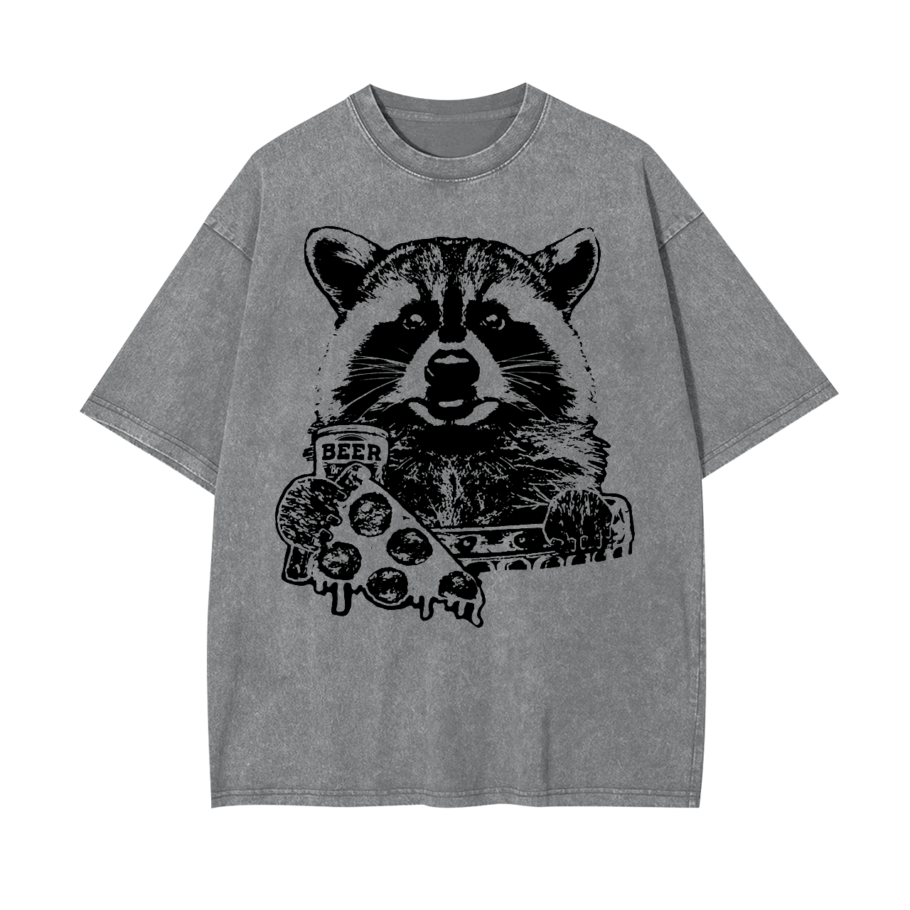 Pizza And Beer Garment-dye Tees