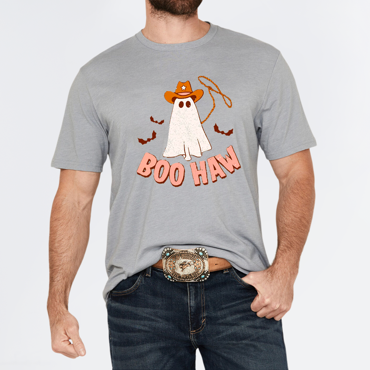 Western cowboy halloween Boo Haw T-Shirt