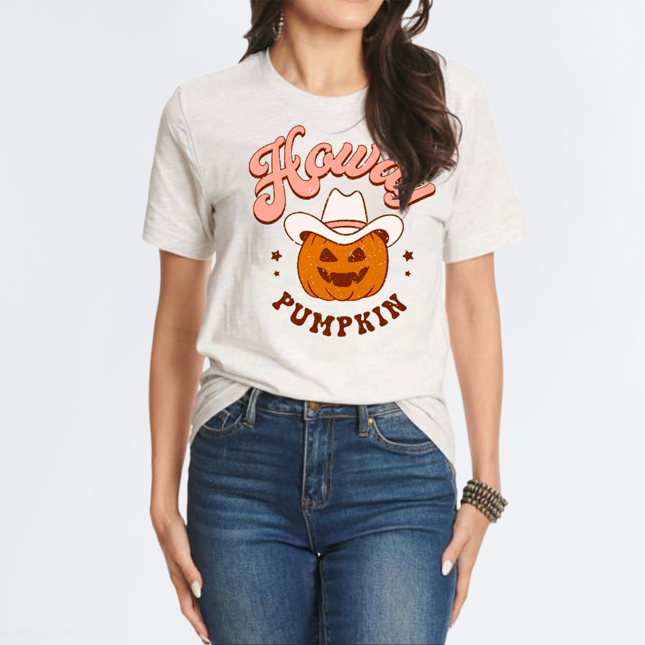 Howdy Pumpkin Cowboy Halloween T-Shirt