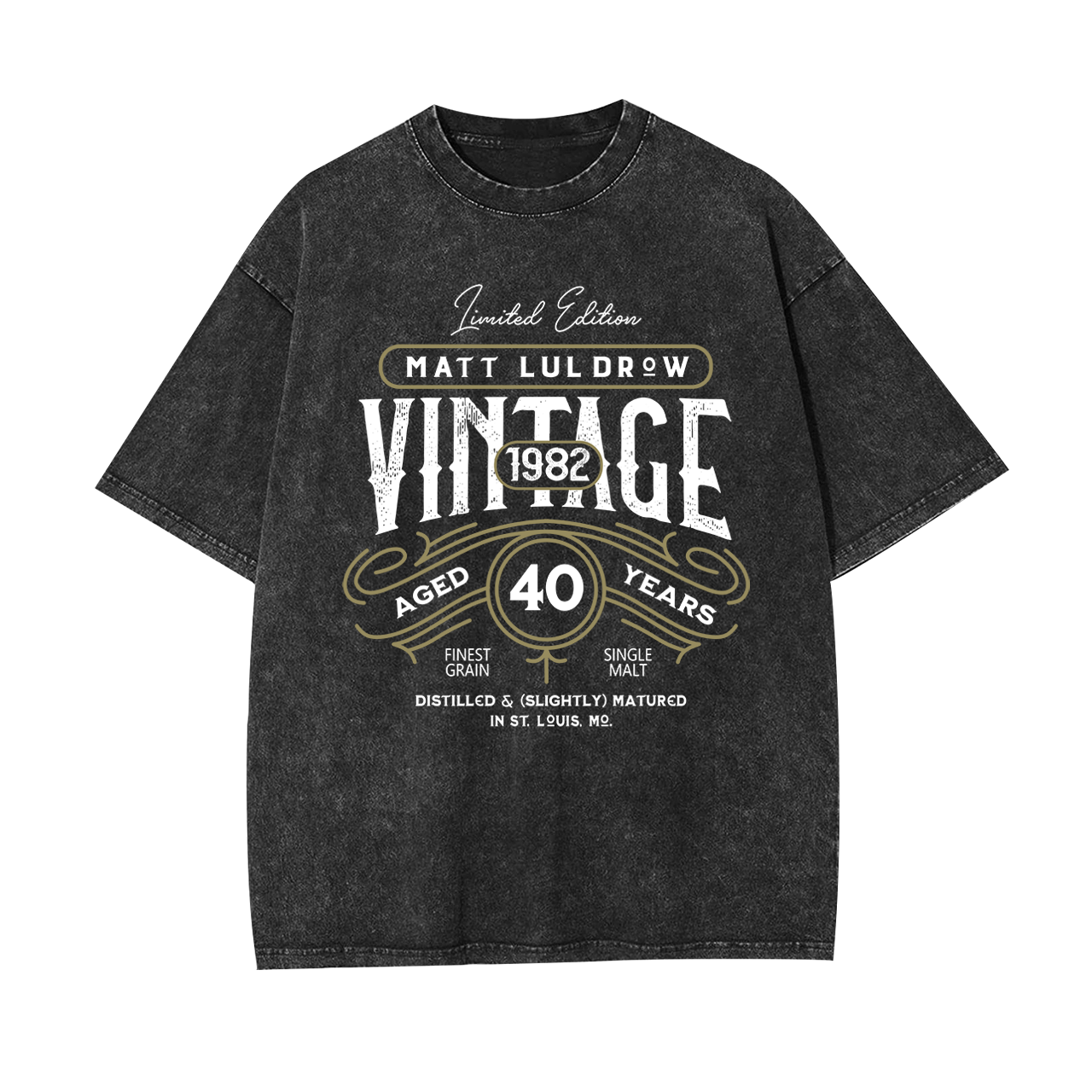 Limited Edition Whiskey Birthday Party Garment-dye Tees