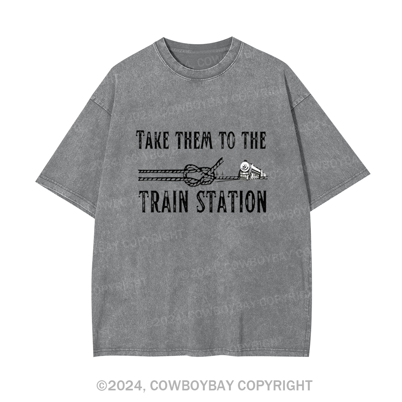 Take Them To The Train Station Garment-dye Tees