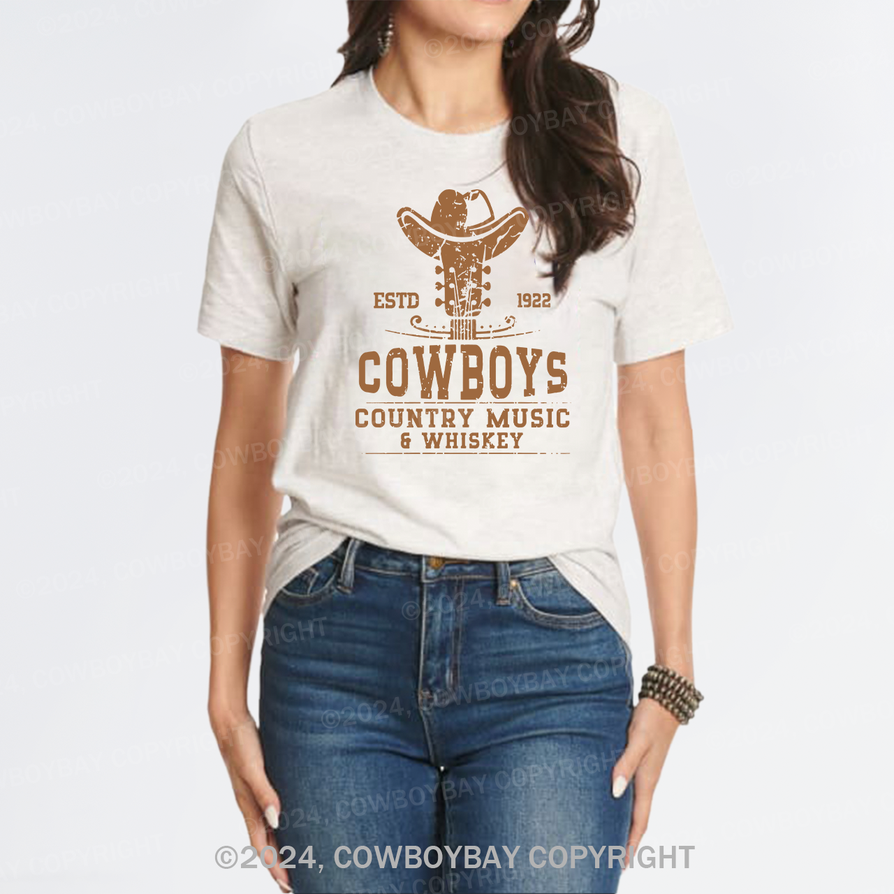 Country Music Whiskey Western Cowboy T-Shirt