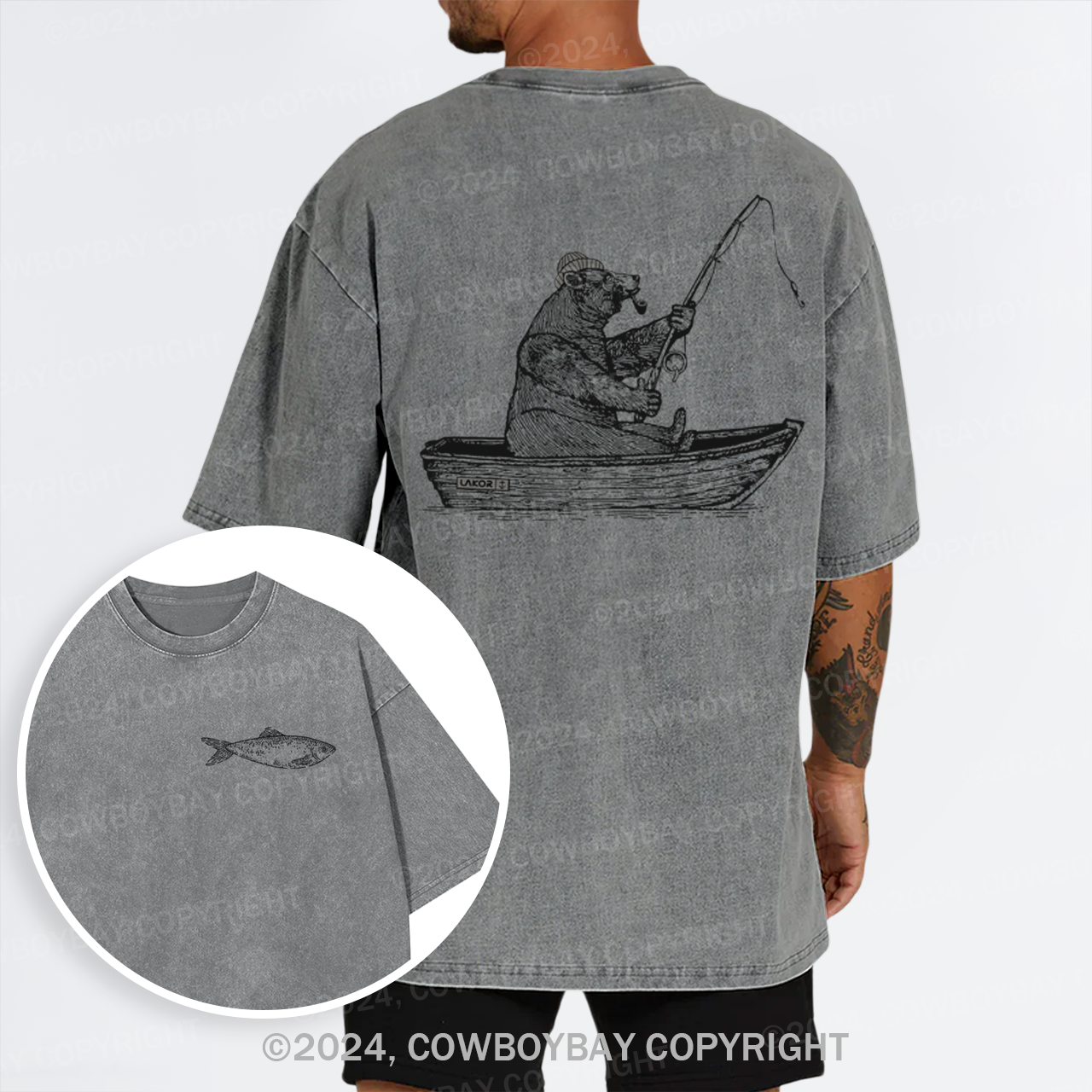 Boat Bear Garment-dye Tees