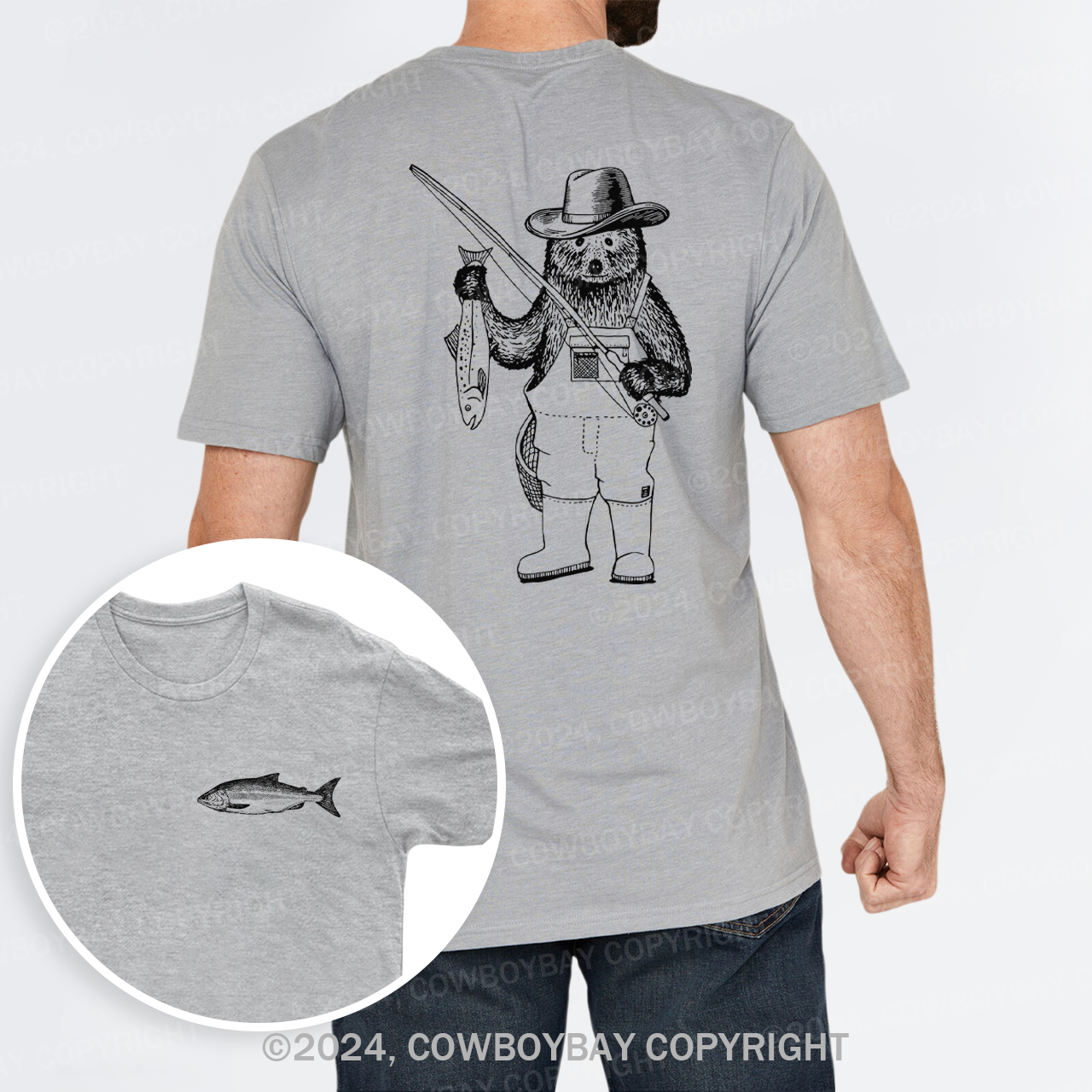 Fishing Bear T-Shirts