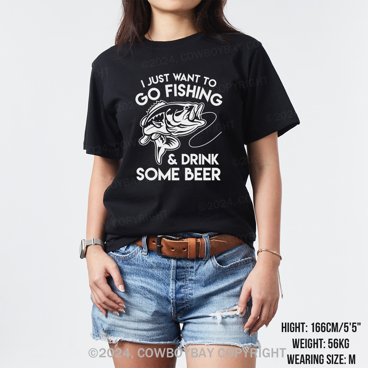I Just Want To Go Fishing And Drink Some Beer T-Shirts