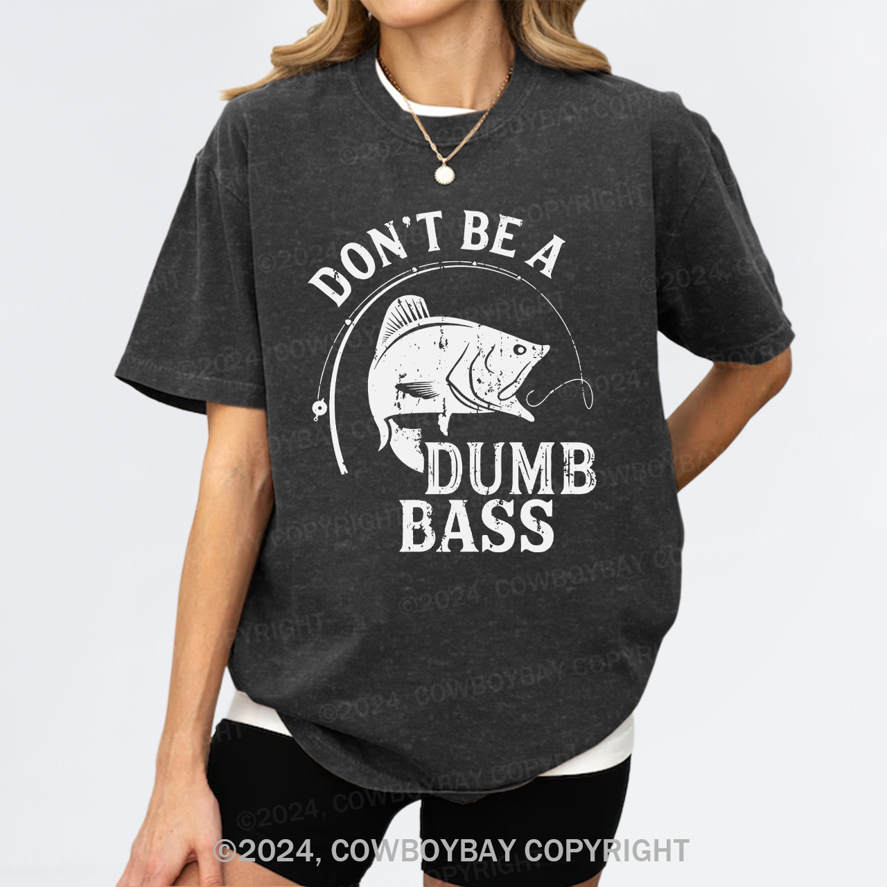 Punny Gag Meme Fisherman Loose Fit Garment-dye Tees